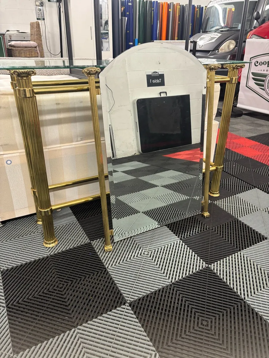 Bronze Side Unit With Mirror. - Image 2