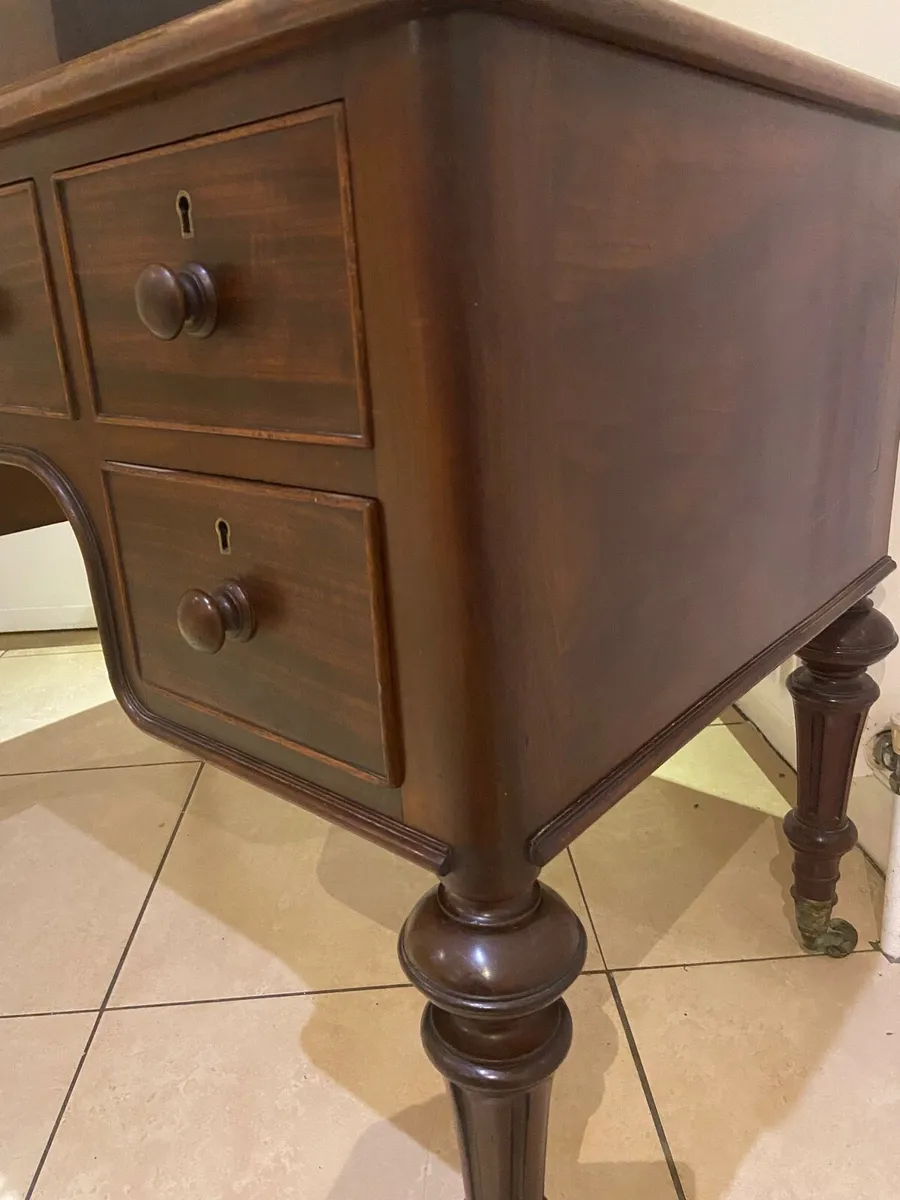 Victorian slope front writing desk - Image 3