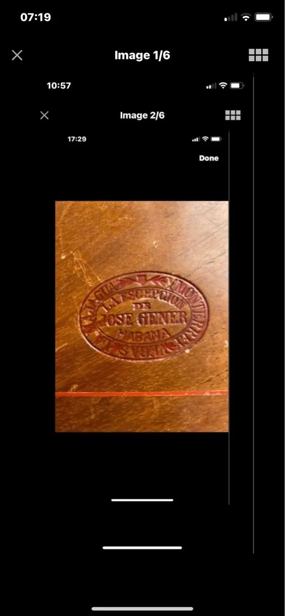 Vintage Timber Cigar Box - Image 2