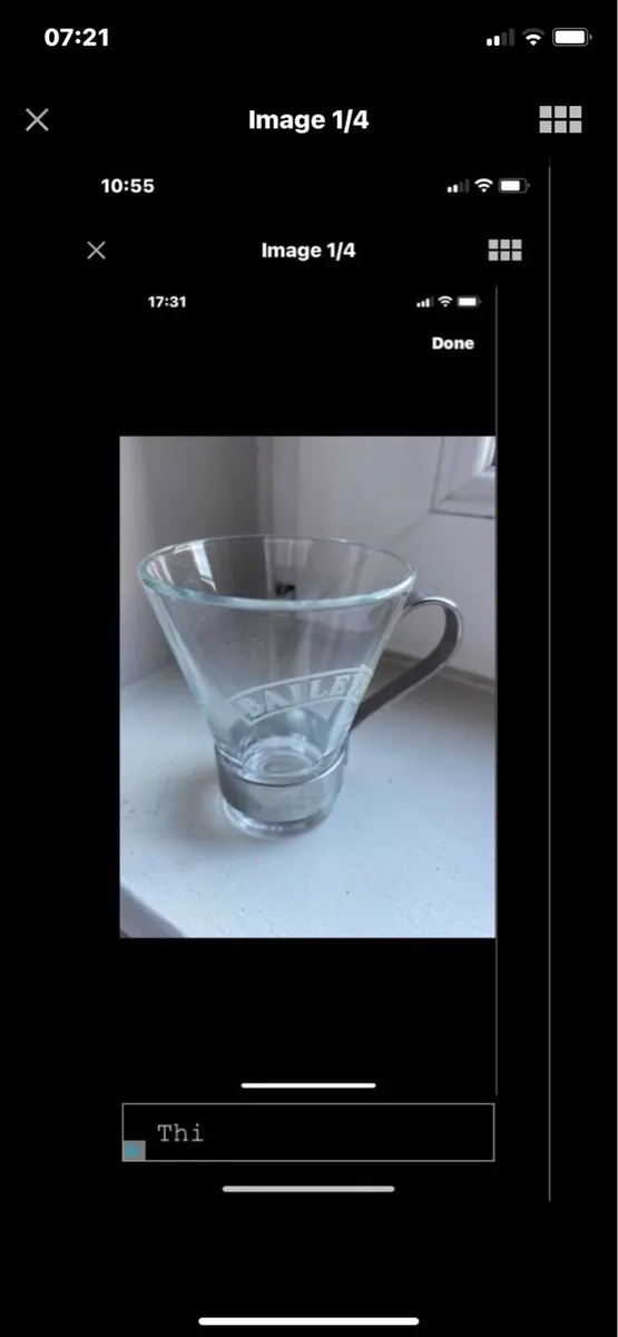 Rare Baileys Glasses Set (6) - Image 1