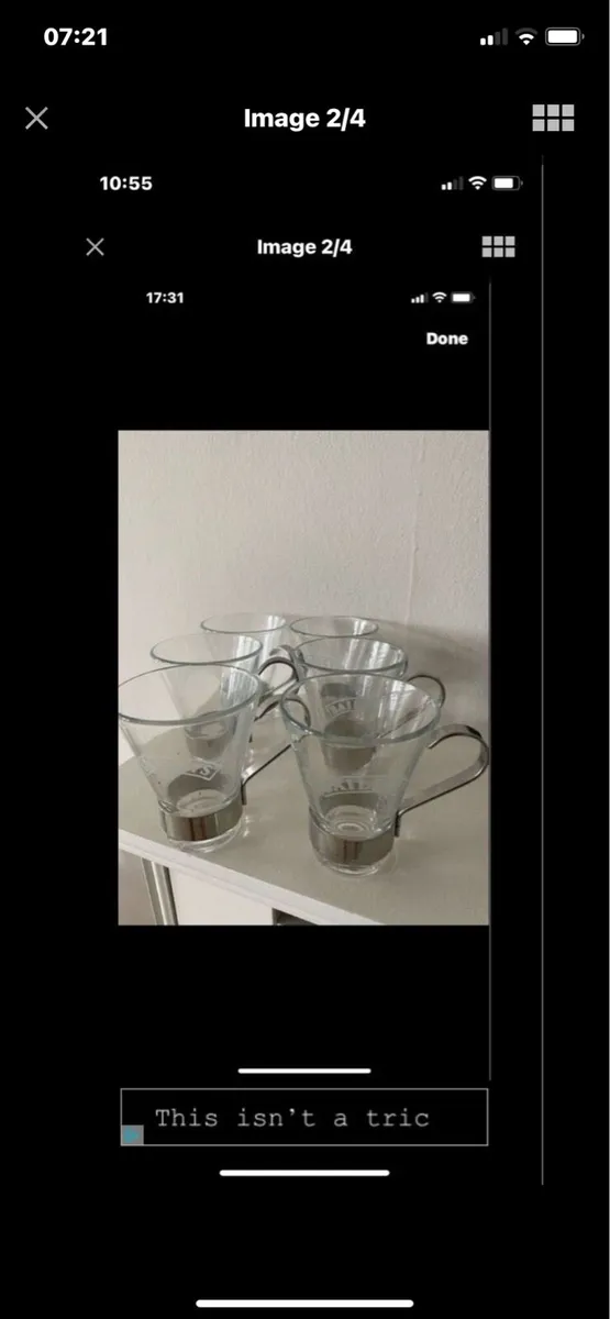 Rare Baileys Glasses Set (6) - Image 2
