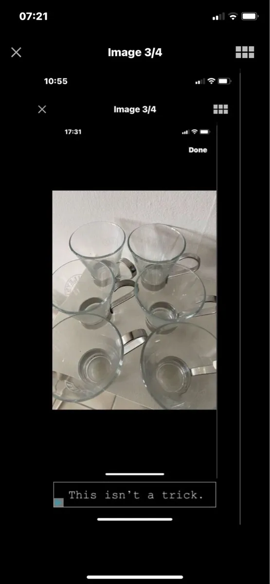 Rare Baileys Glasses Set (6) - Image 3