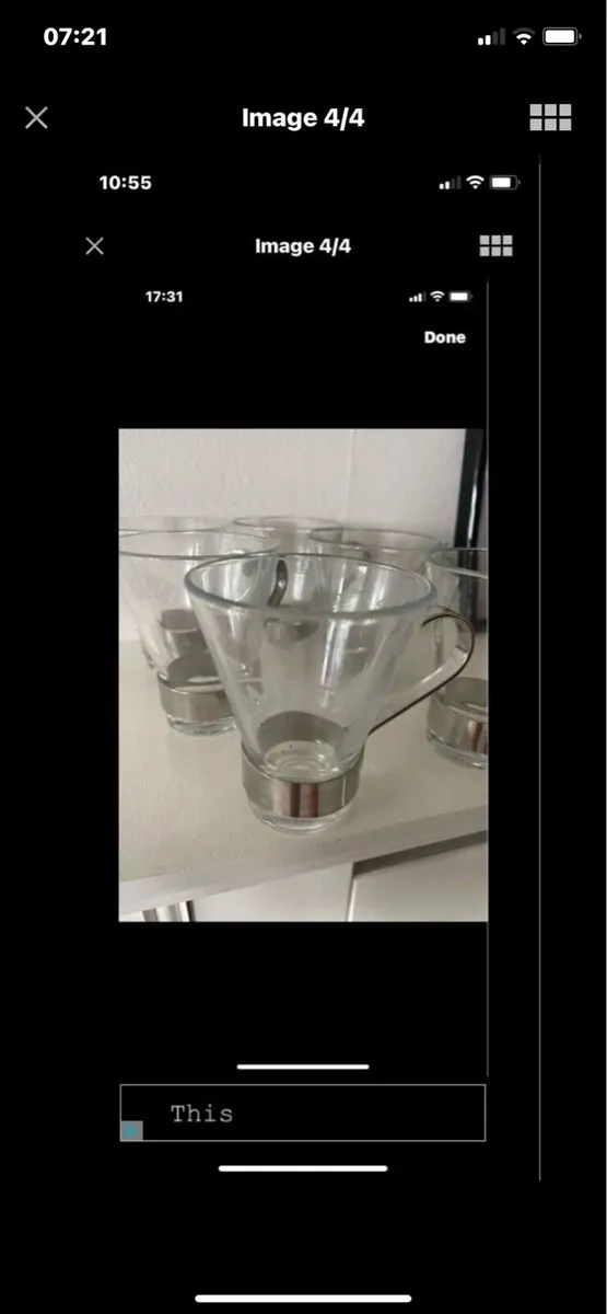 Rare Baileys Glasses Set (6) - Image 4