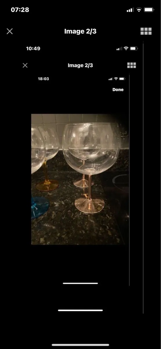 Large Gin Glasses (4) - Image 2