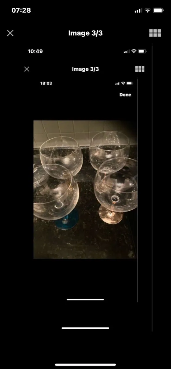 Large Gin Glasses (4) - Image 3