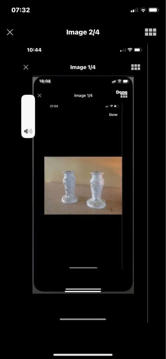 Cherub & Roses Candlestick Set - Image 2