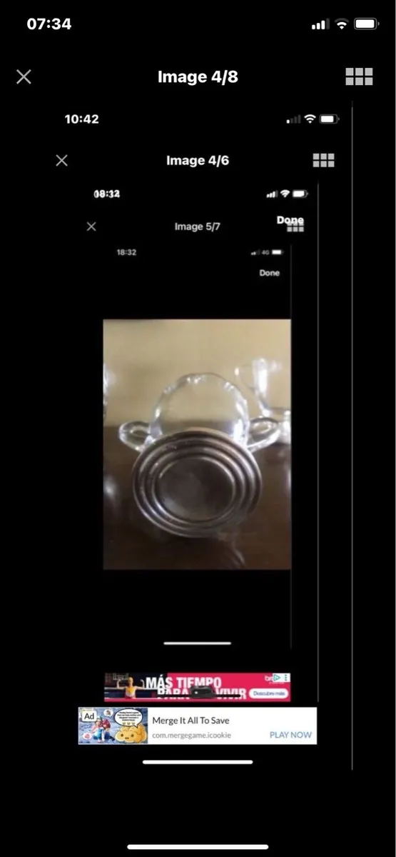 Antique Sterling Silver Weighted Milk & SugarBowls - Image 3