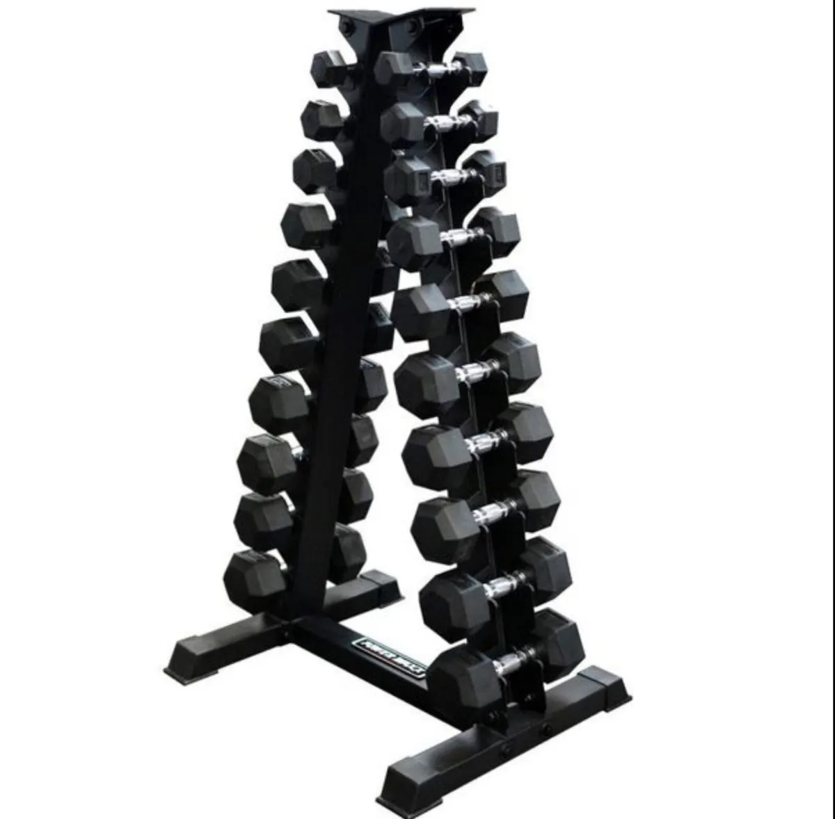 Hex Dumbbells 1kg - 10kg + storage rack (new)