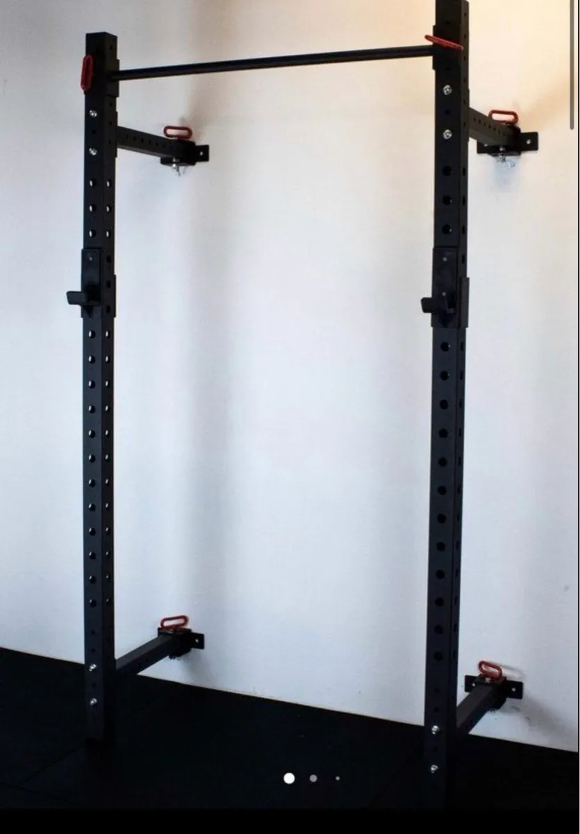 Wall mounted foldable squat rack (new in box) - Image 1