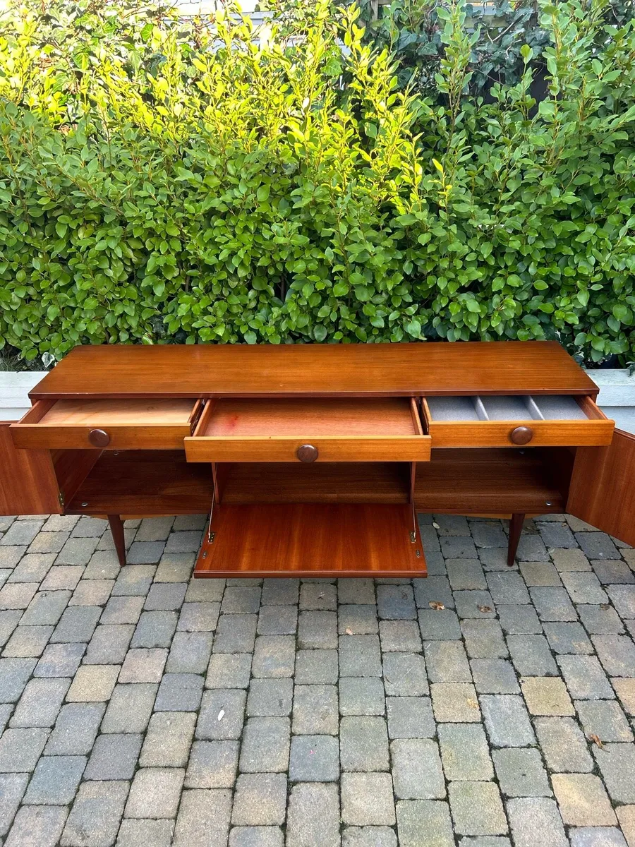 Mid century teak credenza sideboard retro vintage - Image 4