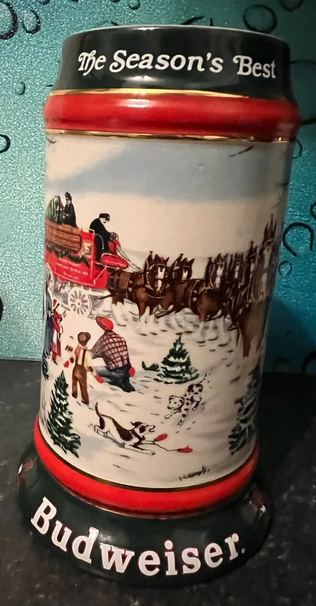 2-VINTAGE LARGE BUDWEISER TANKARDS - Image 3