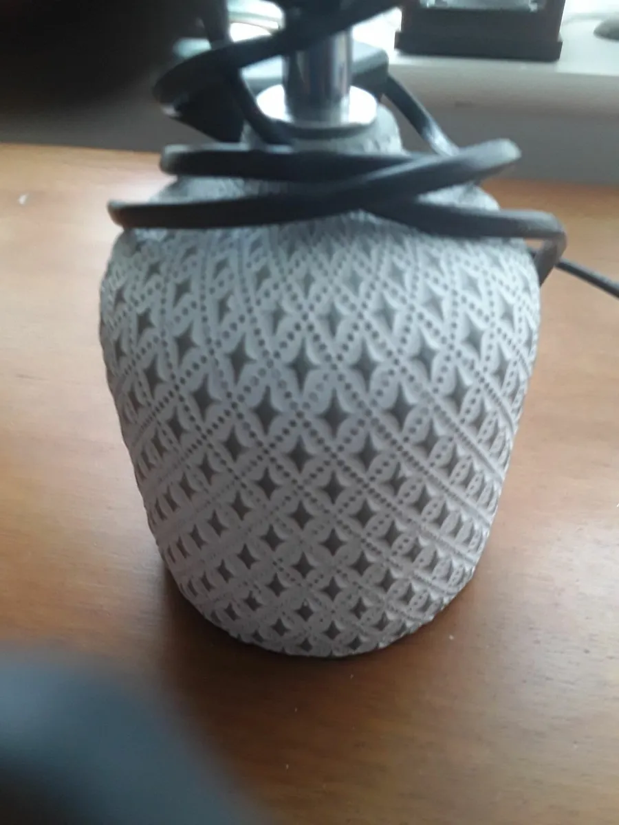 As new small table lamp Gray shade - Image 3