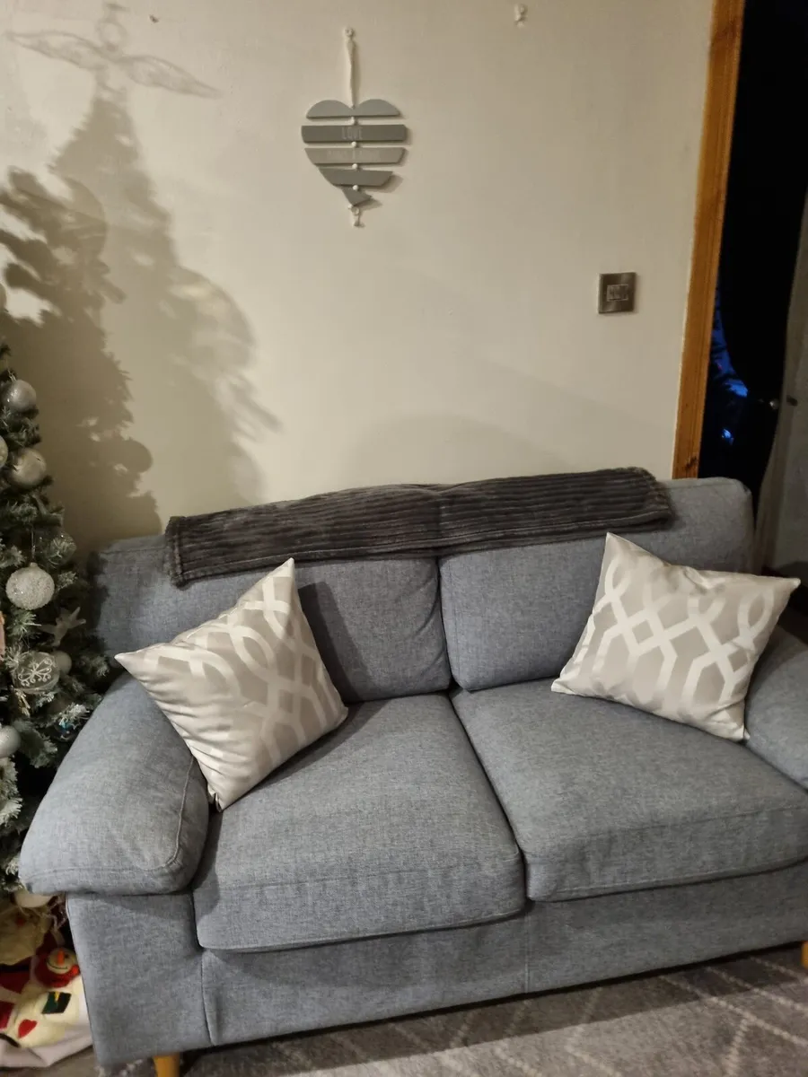 Two seater grey couch - Image 1