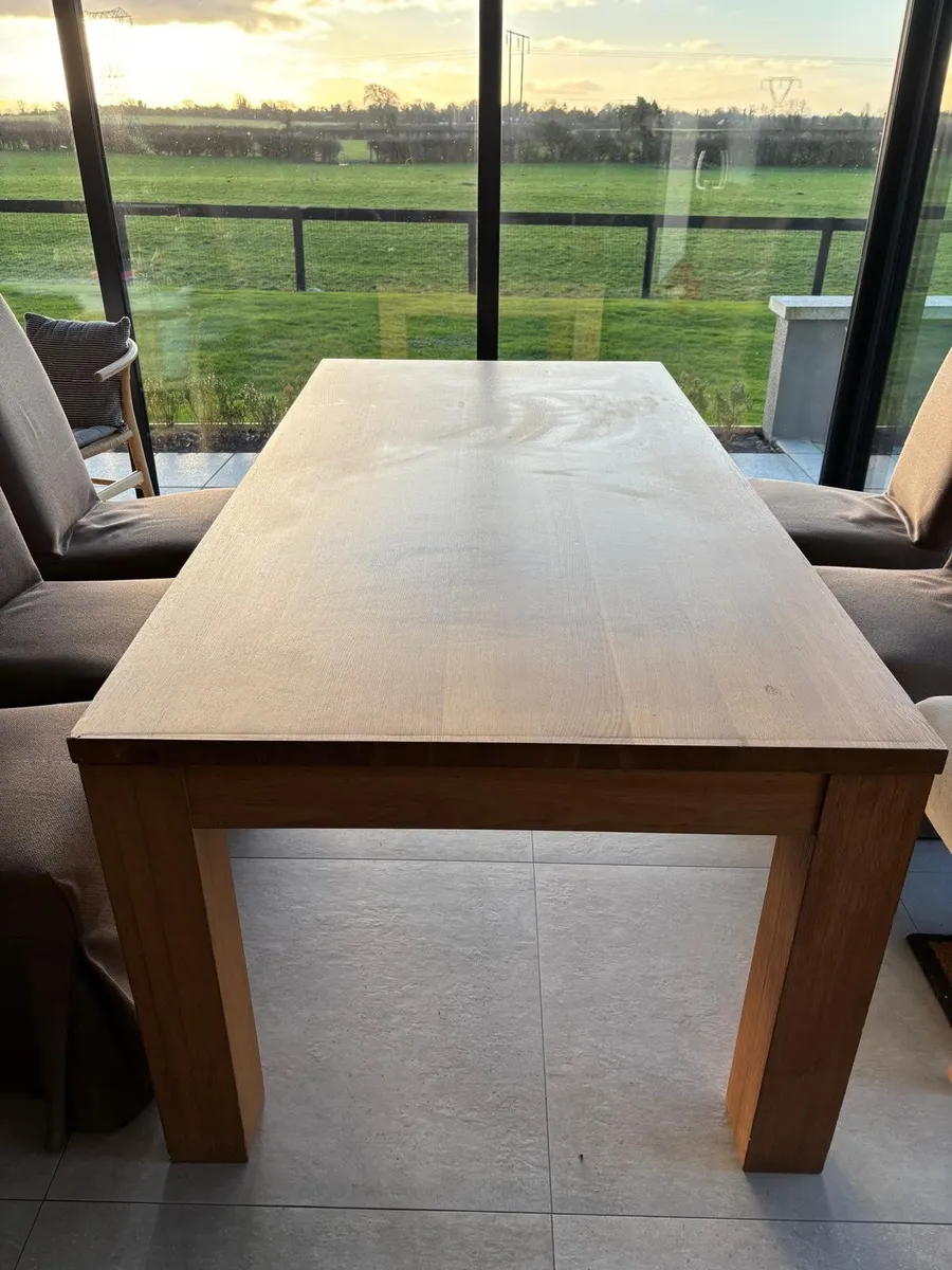 Kitchen Dining Table with 6 Chairs - Image 3