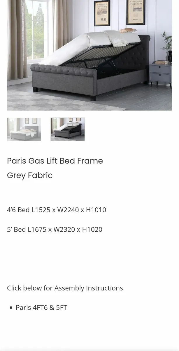 Bed and mattress - Image 2