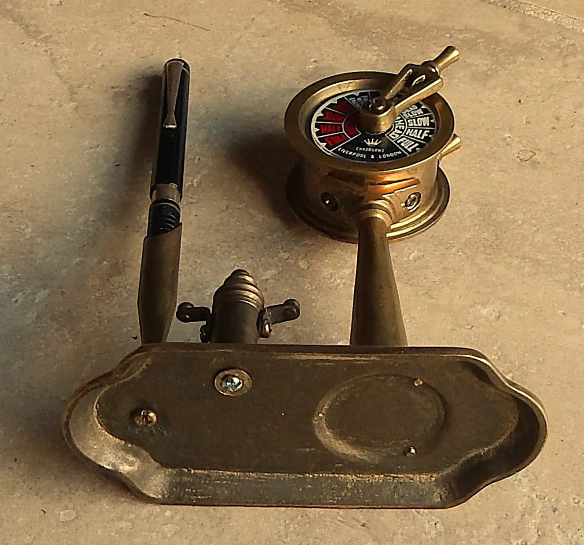 Brass Equestrian Figurine Letter Rack & Pen Holder - Image 3