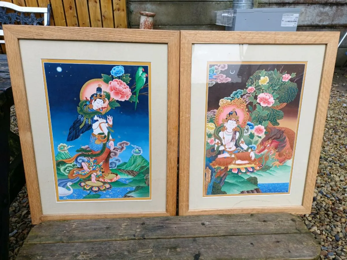 Vintage Buddhist Thangka Pictures - Image 1