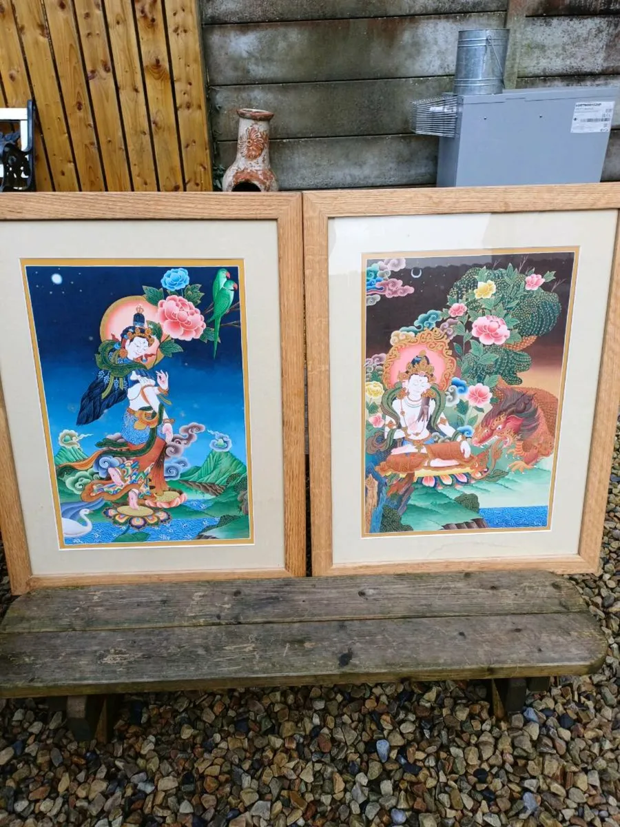 Vintage Buddhist Thangka Pictures - Image 2