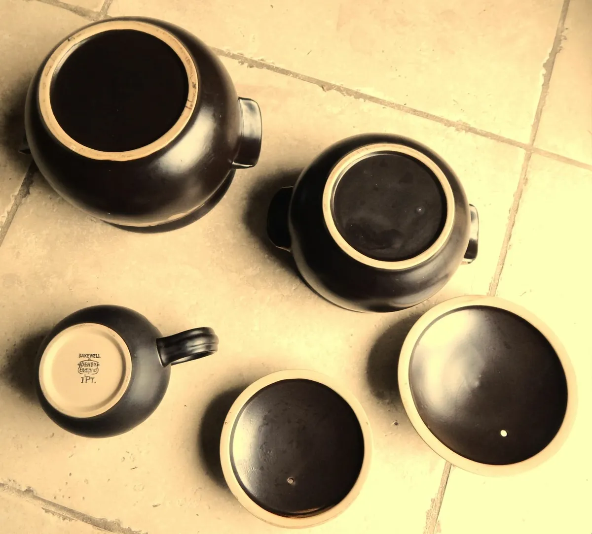 2 Denby Lidded Casserole Dishes and Jug - Image 3