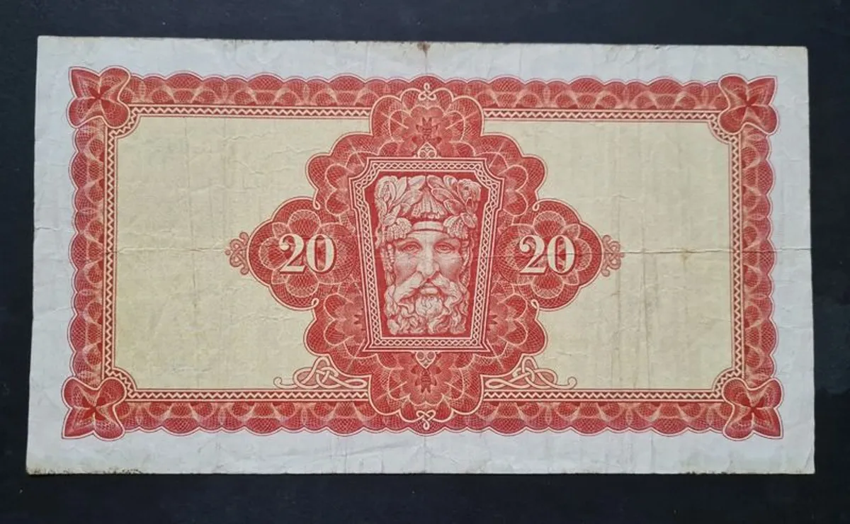 Ireland 20 pound  Lady Lavery 1976 Banknote - Image 2