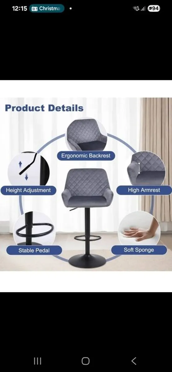 4 brand new bar stools - Image 2
