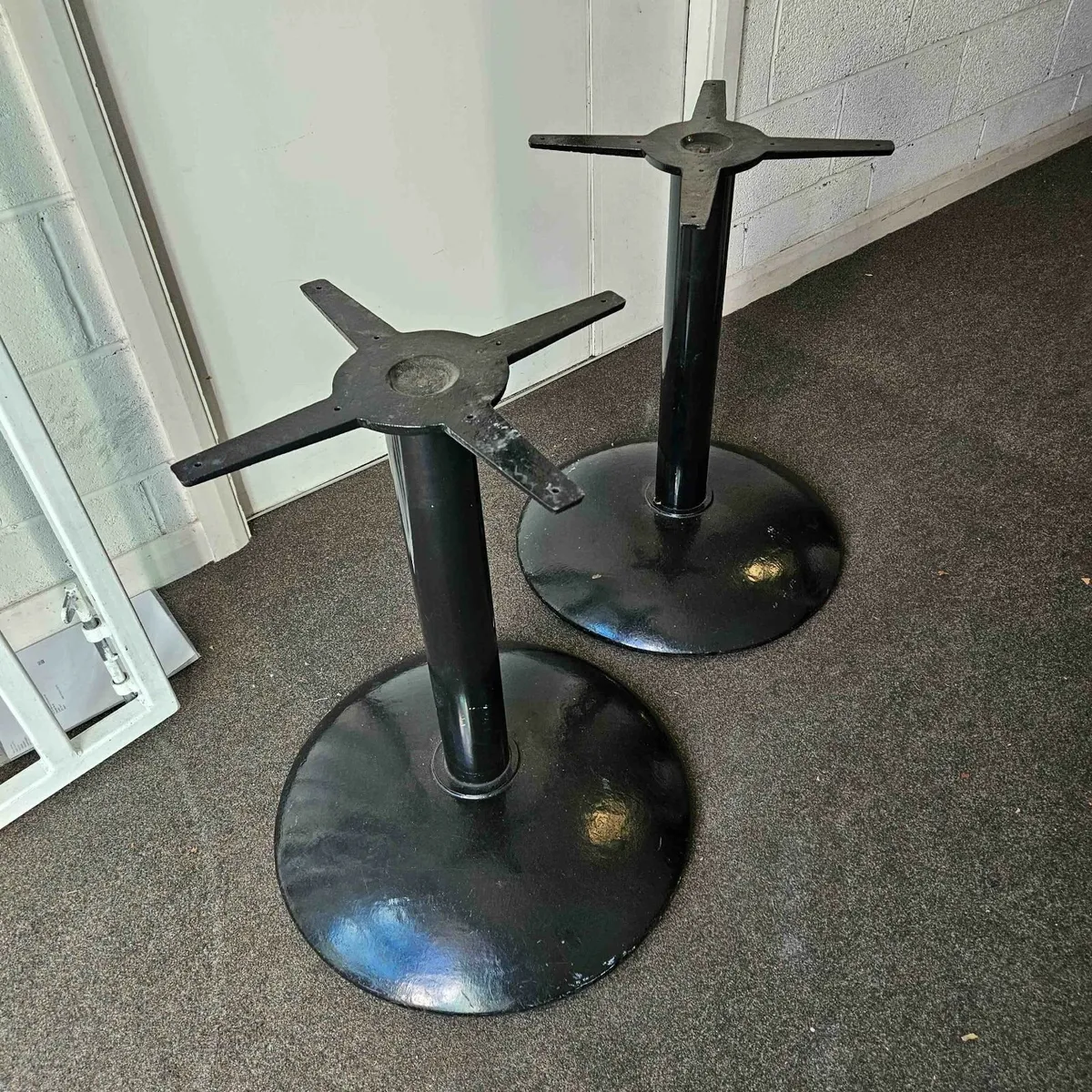 Black table bases for large tops - Image 2