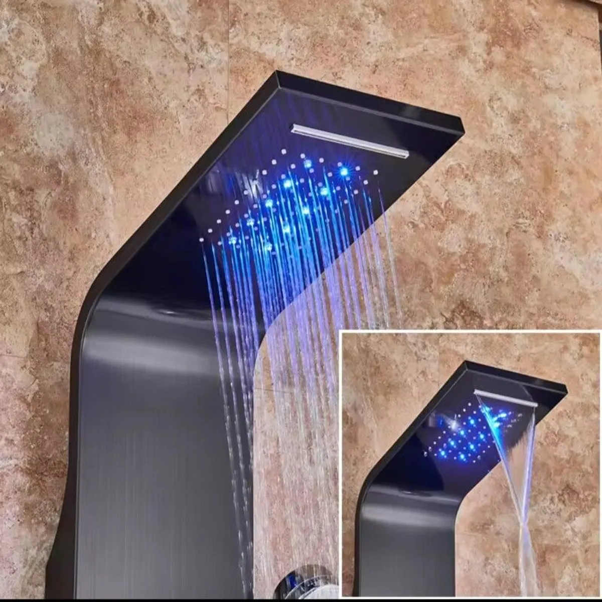 Shower Tower Panel with Led light,no Battery Required,with Spa Massage  6 in 1 ,Brand new - Image 2