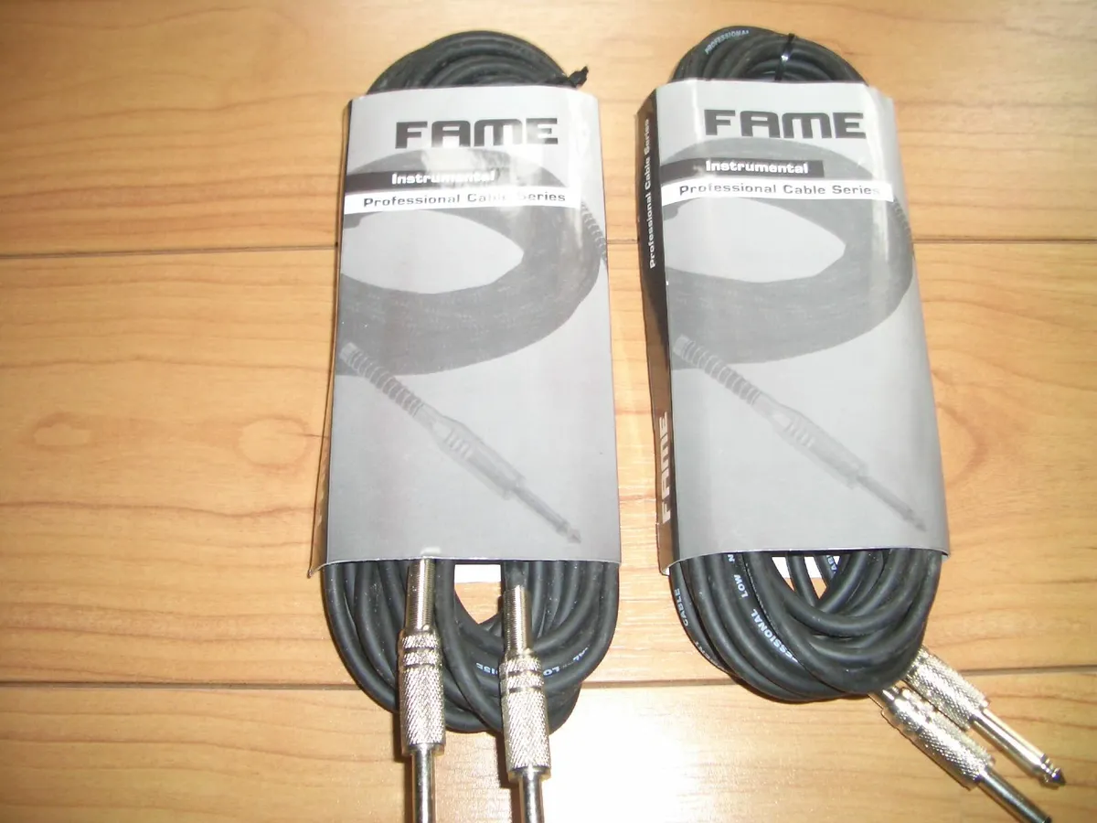 2 NEW INSTRUMENT CABLE LEADS