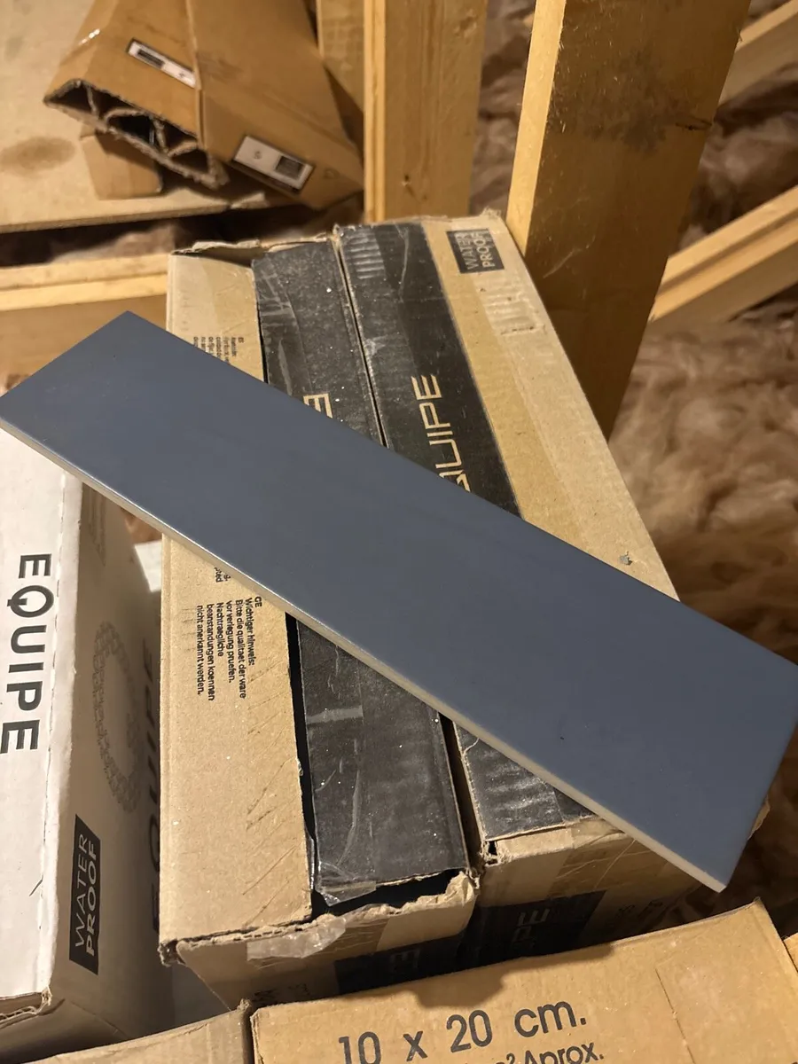 Dark navy floor tiles- 2 boxes - Image 1