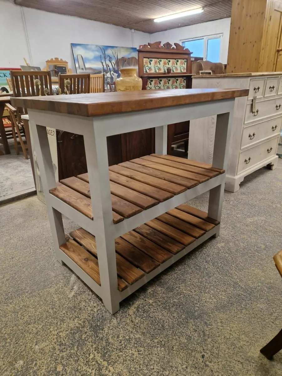 Kitchen island, butcher block - Image 1