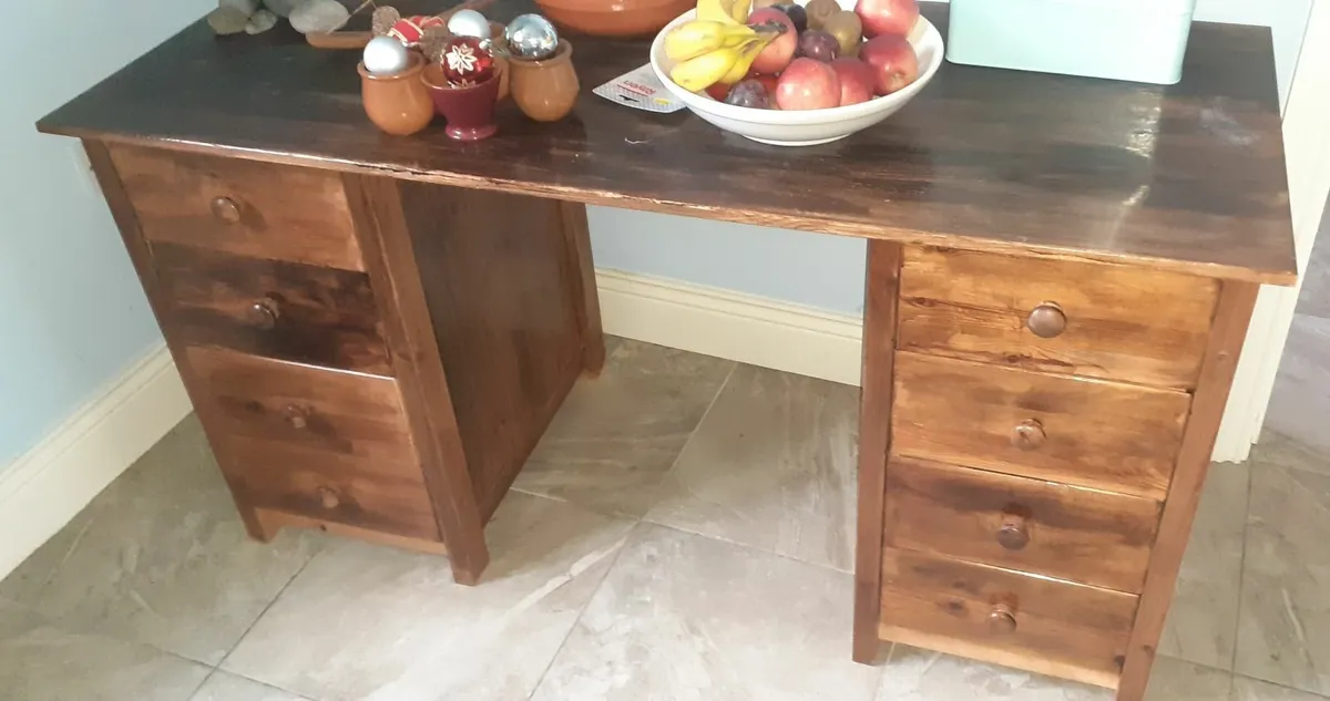 Working from home desk with drawers (Lusk Dublin F - Image 3