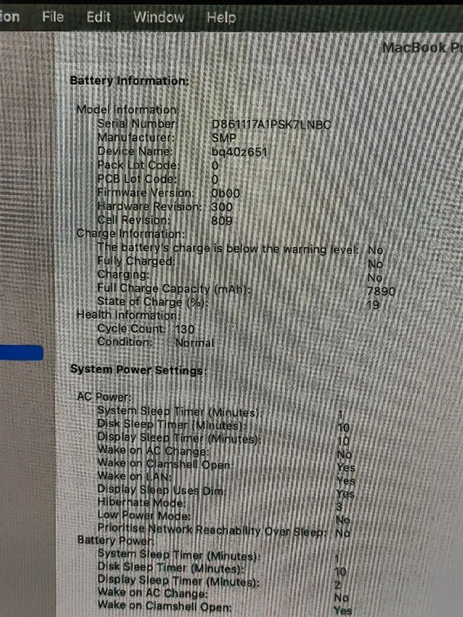 Apple MacBook Pro 15" 2018 A2141 2.3 GHz 8 Core Intel i9 16GB RAM 1TB SSD (Battery Cycle: 130) - Image 4