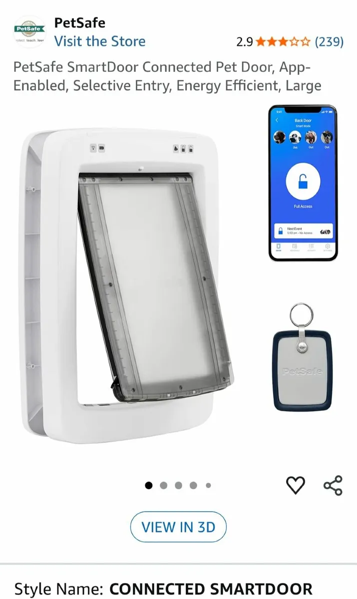 Large Petsafe Smartdoor - Connected pet door - Image 1