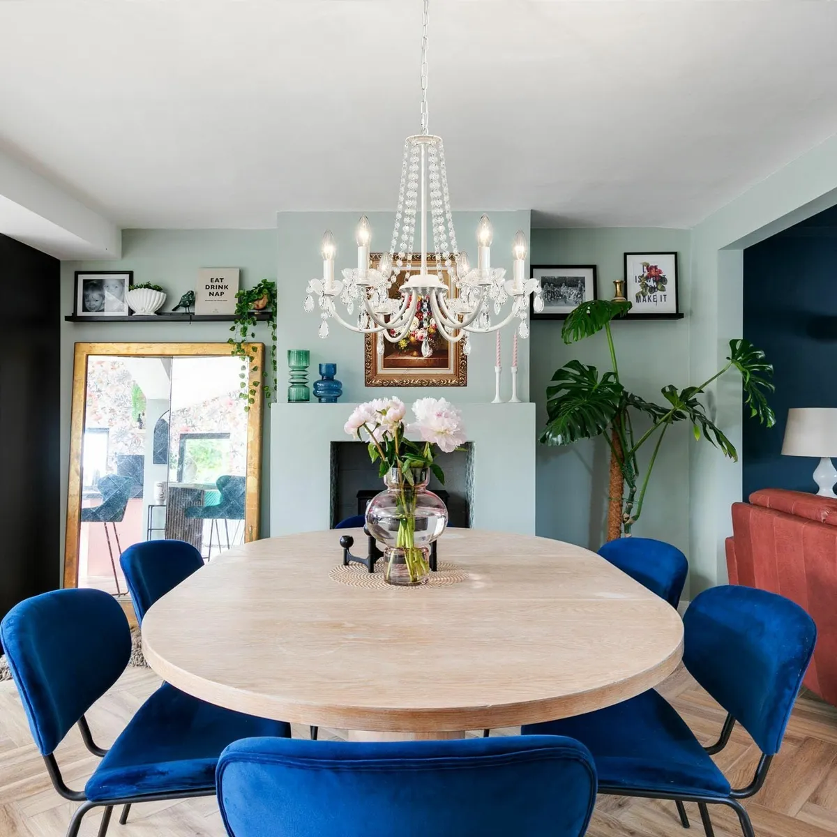 Crystal Chandelier 6 Lights Chandeliers Ceiling - Image 3