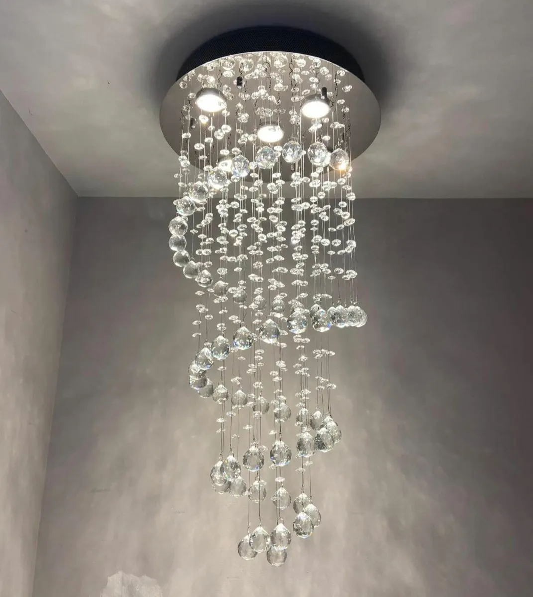 Crystal Chandelier Ceiling Lights Clear K9 - Image 1