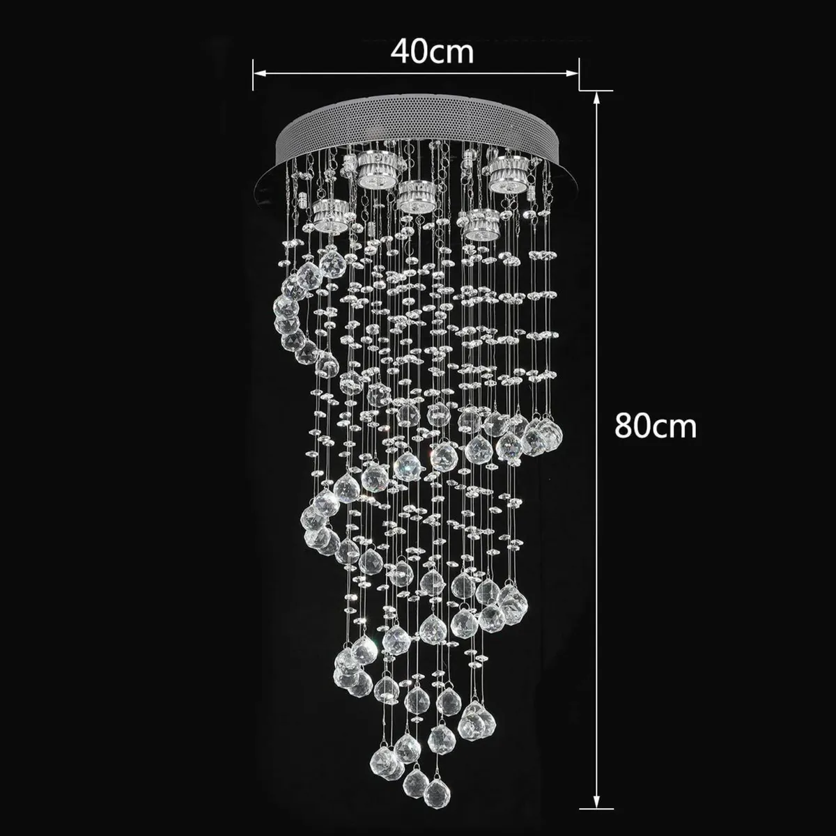 Crystal Chandelier Ceiling Lights Clear K9 - Image 3