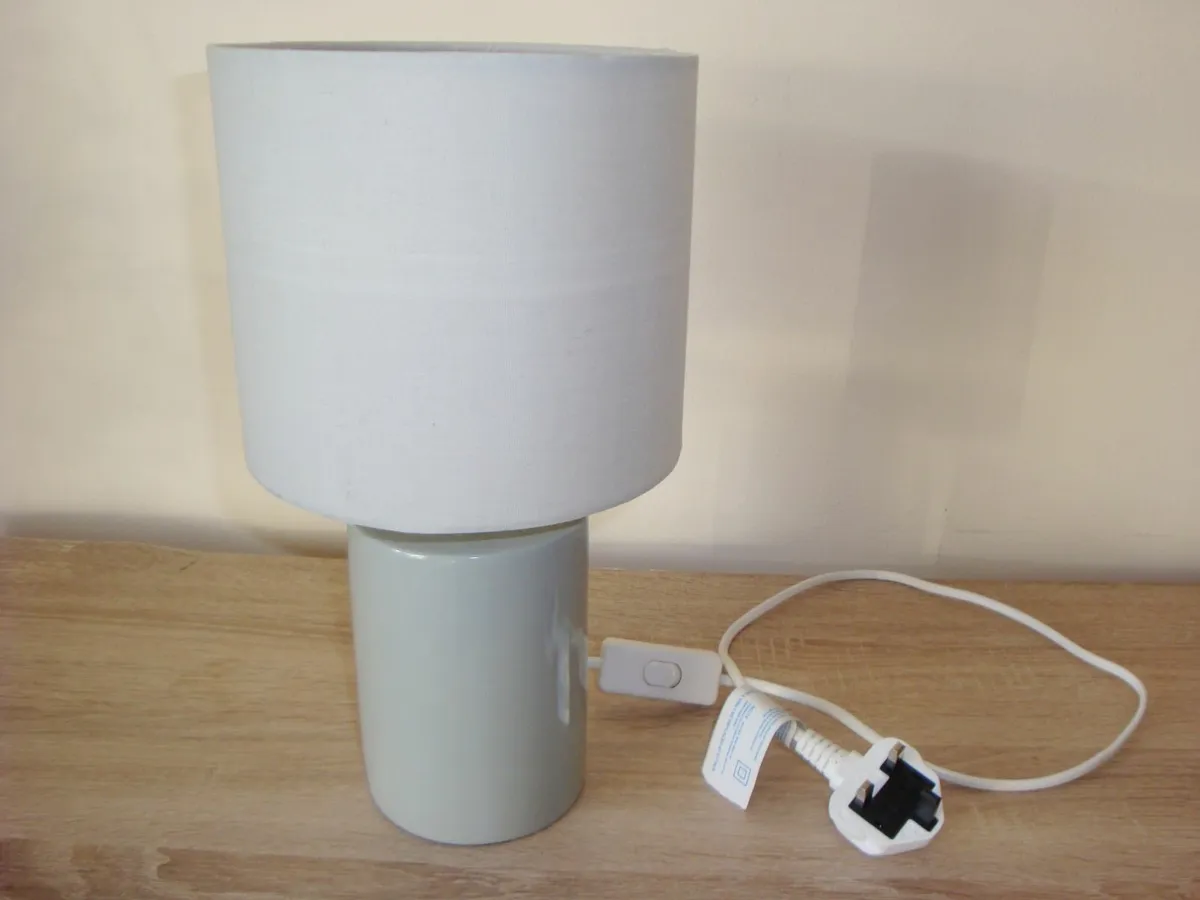 Lamp Desk bedside table grey - Image 2