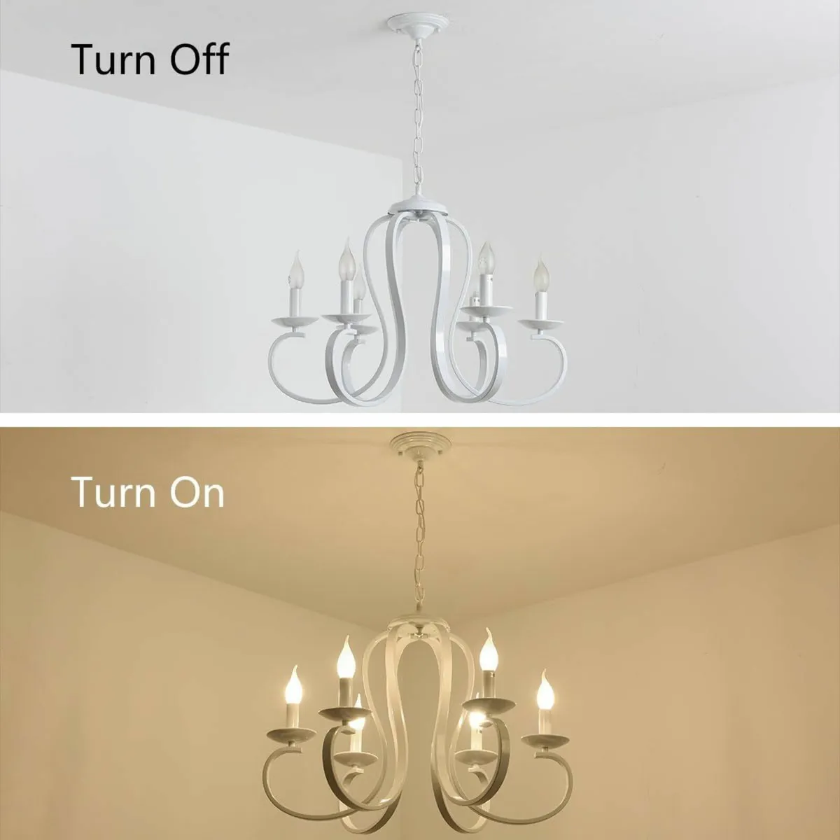 French Country Chandelier Candle Style Chandeliers - Image 2