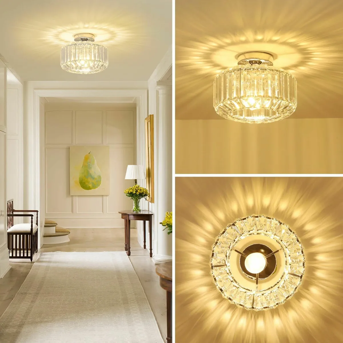 Crystal Ceiling Lights Living Room Modern - Image 2