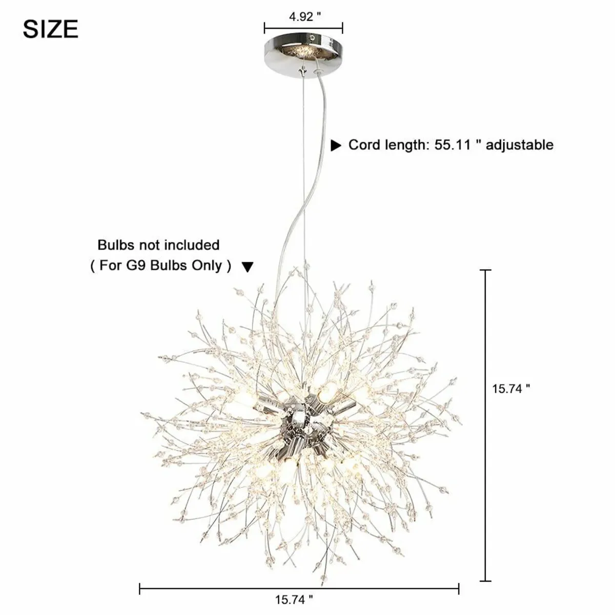 Modern Firework Chandeliers Dandelion Pendant - Image 2