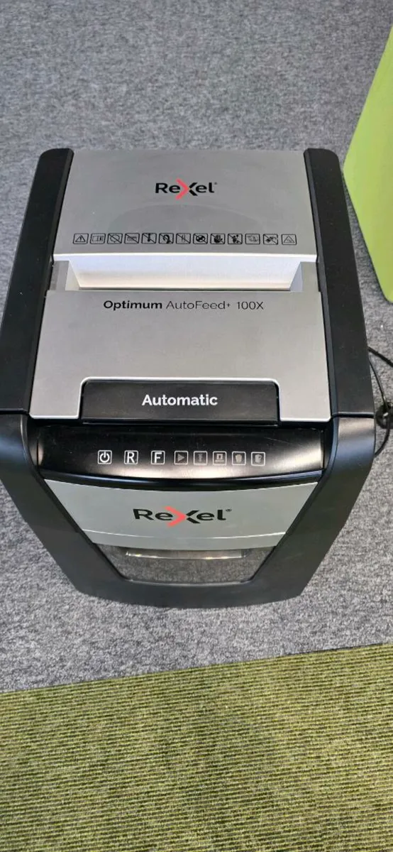 Rexel office shredder auto feed + 100x - Image 2
