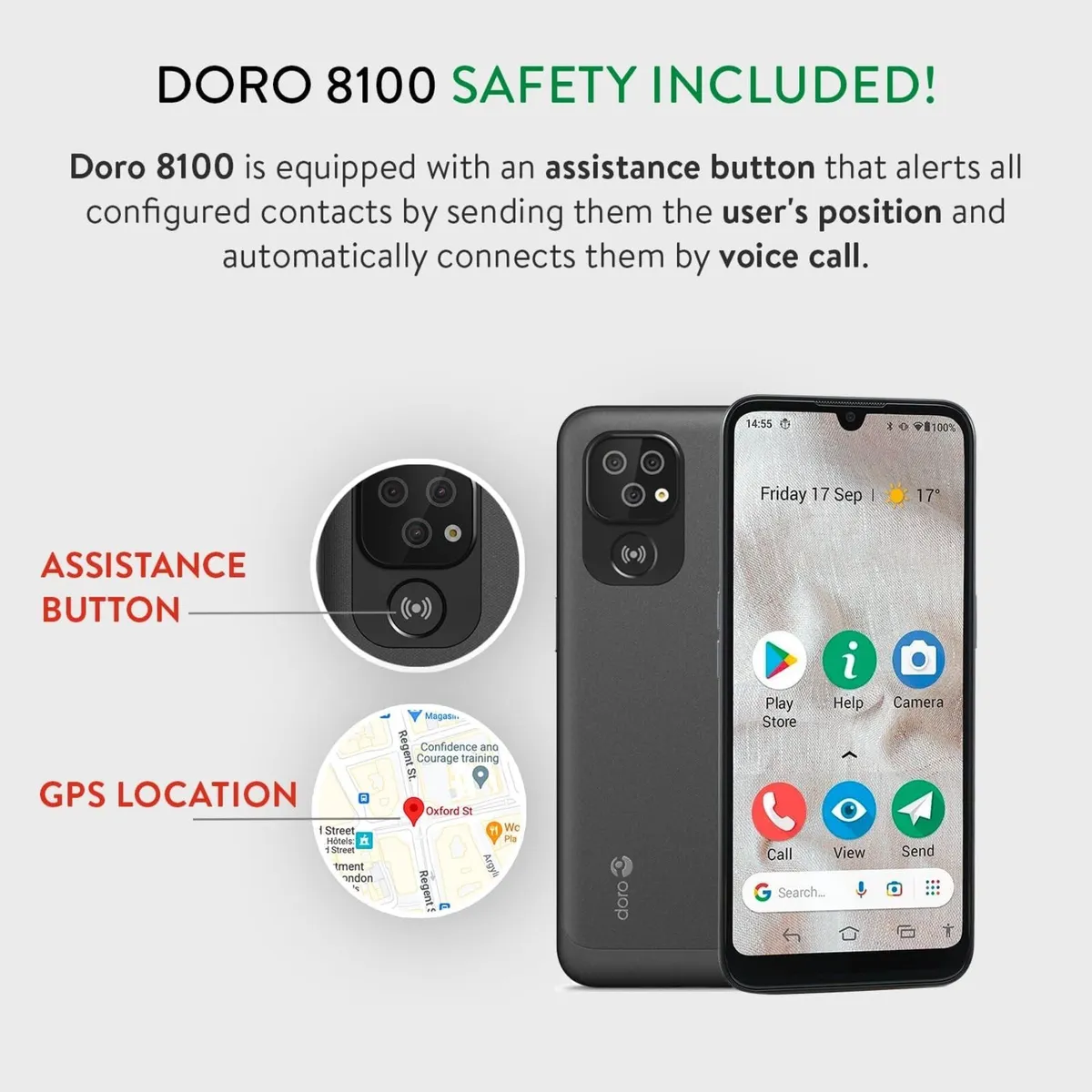 Doro 8100 4G Smartphone for Seniors - Brand New - Image 4