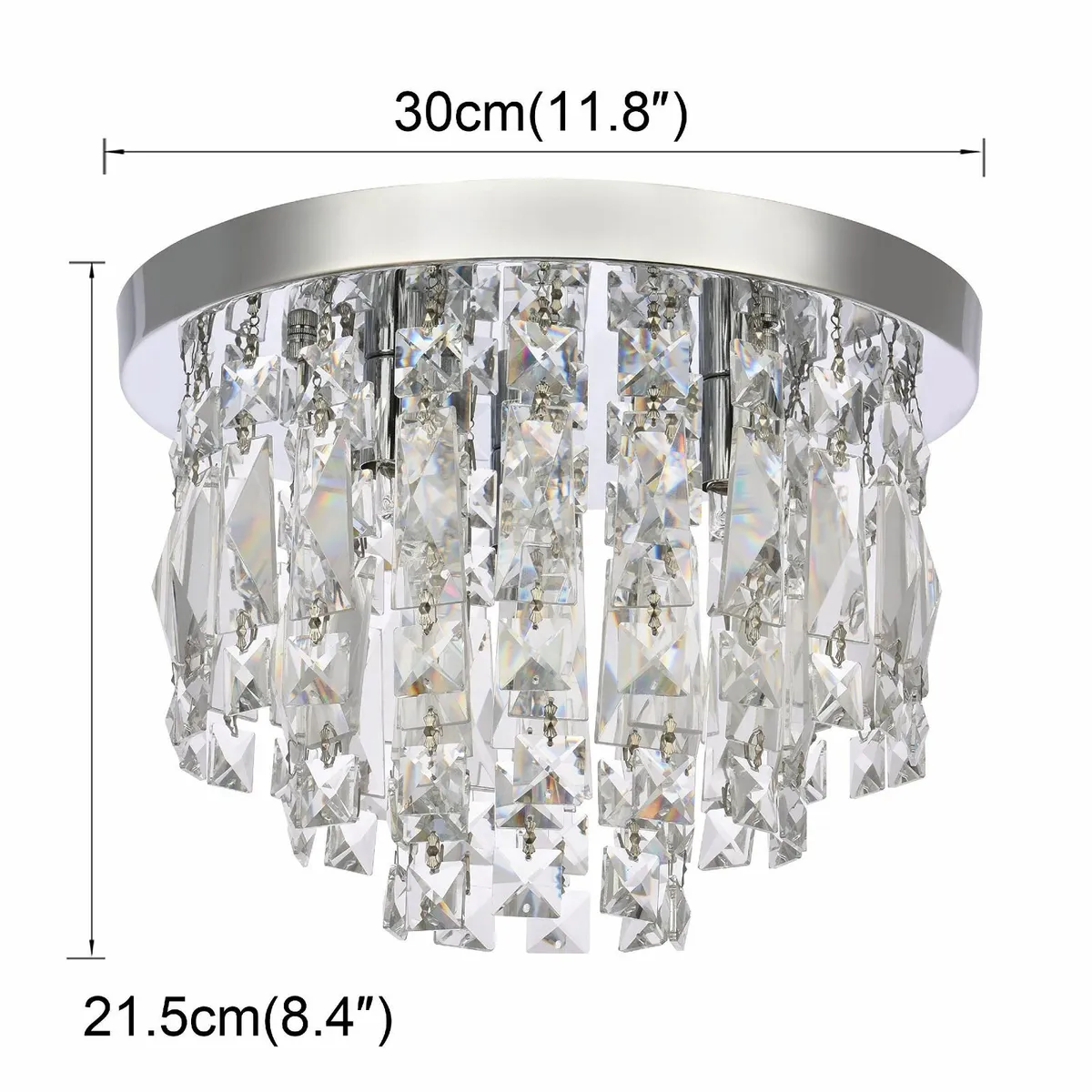 Modern Crystal Chandeliers Ceiling Lights Clear - Image 4