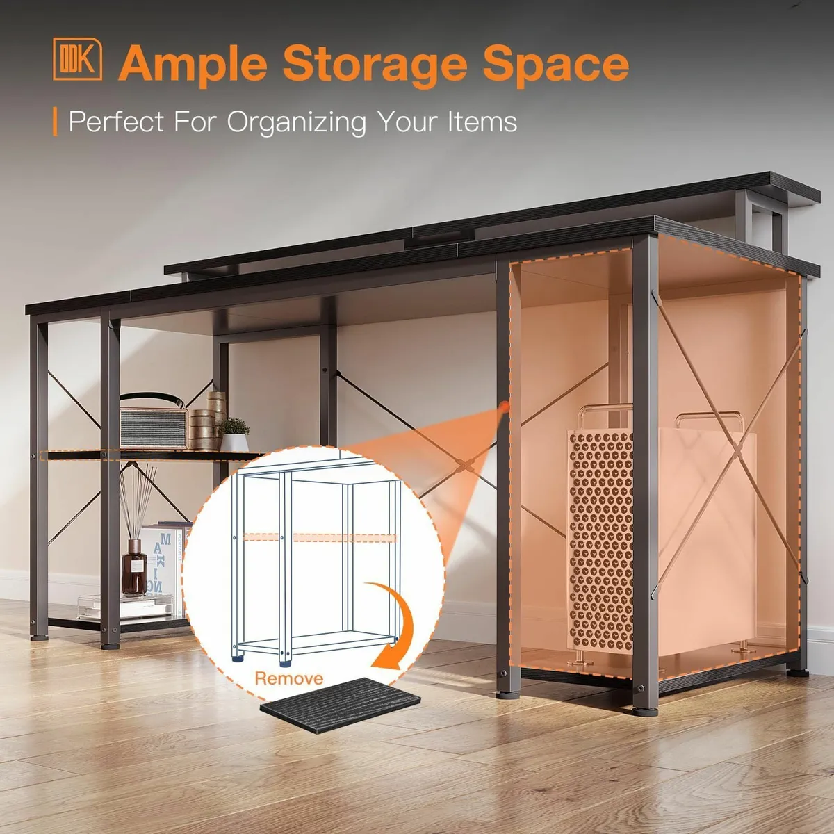 Computer Desk With Monitor Stand 120 x 50 cm - Image 4