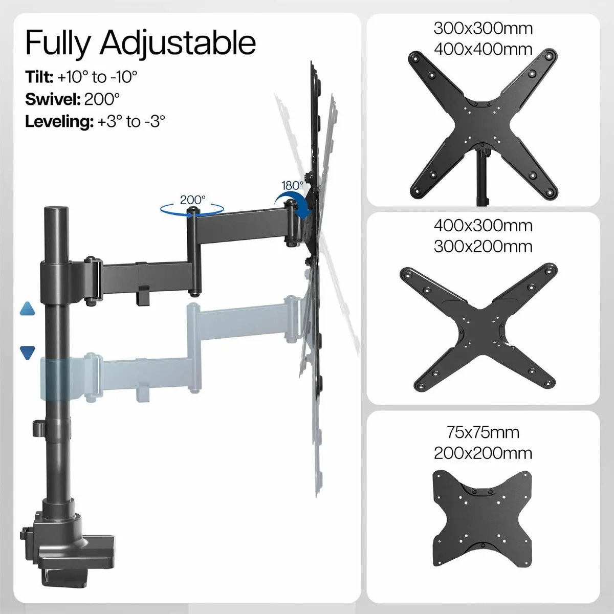 Ultra Wide Monitor and TV Desk Mount for up to 55 - Image 3