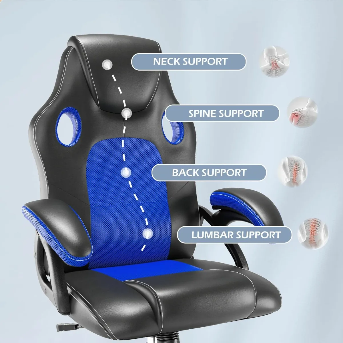 Office Chair Ergonomic High Back Seat With - Image 4