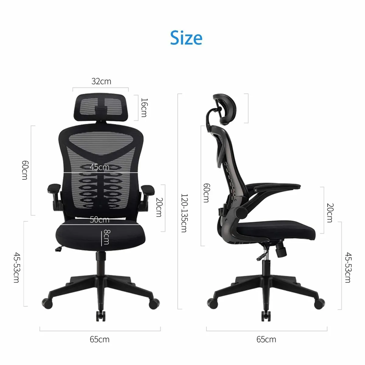 Ergonomic Office Chair Computer with Adjustable - Image 3