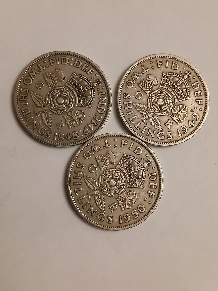 Two shilling coins - Image 1