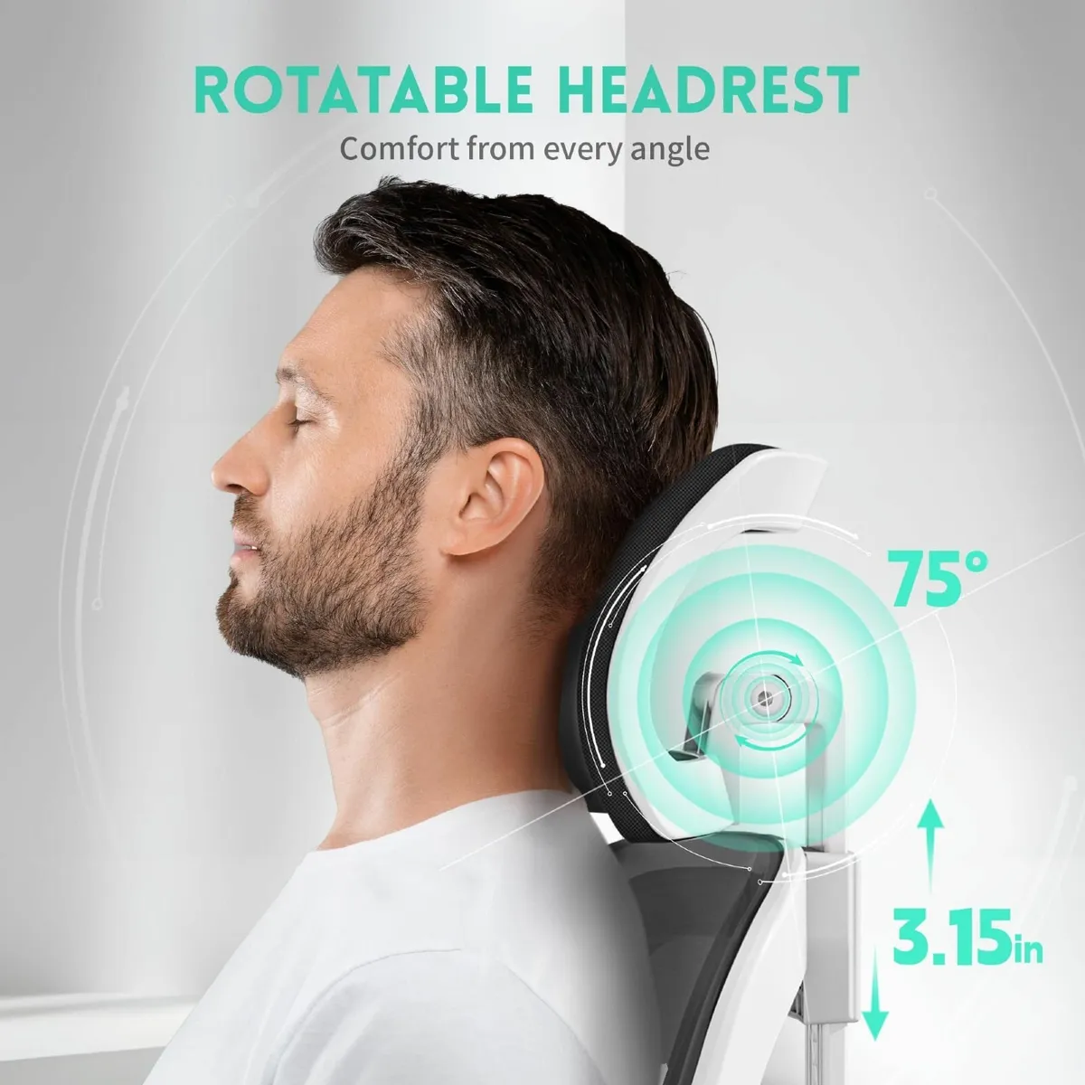 Ergonomic Office Chair S-Shaped Mesh Desk Chairs - Image 4