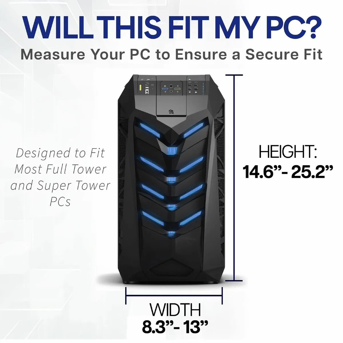 Adjustable Under Desk and Wall Large PC Mount - Image 3